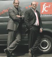 Les deux associés, Franck Chaud (à gauche) et Marc Fischer (à droite) co-financent l'achat de patchs anti-tabac pour leurs salariés souhaitant arrêter de fumer.