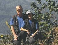 Jean-Claude Dequidt- ici avec son épouse - importe du café et du moka haut de gamme d'Ethiopie