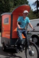 En 2009, Christophe Boisselier a créé un concept inédit : la vente de sandwich à vélo.