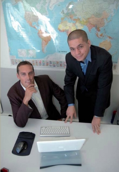 Sébastien Valverde (à gauche) et Moezz Sedkaoui, fondateurs d'Ypsée, TPE marseillaise spécialisée dans le conseil en prestations esthétiques.