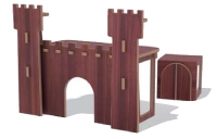 Le bureau pour enfant forteresse fait partie des 40 meubles développés par L'Edito.
