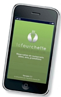 L'appli La Fourchette sur smartphone indique à son utilisateur les restaurants qui affichent des tarifs réduits.
