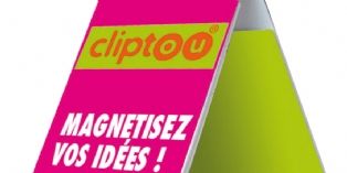 Cliptou, un objet publicitaire orignal qui sert de badge, de trombone et de magnet