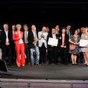 Photo de famille des lauréats des Trophées Chef d'Entreprise 2013.
