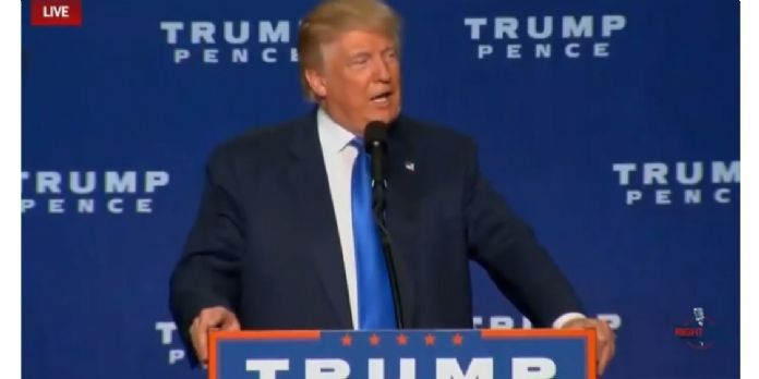 Donald Trump en campagne (capture d'écran d'une vidéo publiée sur son compte Twitter 19 octobre 2016)