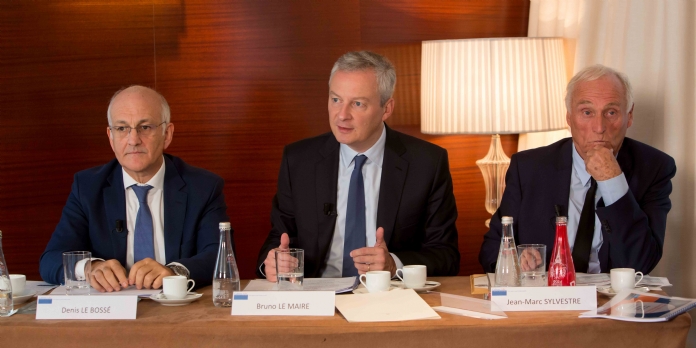 Bruno Le Maire, ministre de l'Economie et des Finances, a participé mardi 3 octobre 2017 à un petit-déjeuner débat avec des chefs d'entreprises organisé par le cabinet ARC