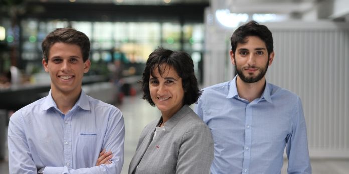 L'équipe de la start-up GarantMe : Thomas Reynaud, Mylène Romano et Emile Karam